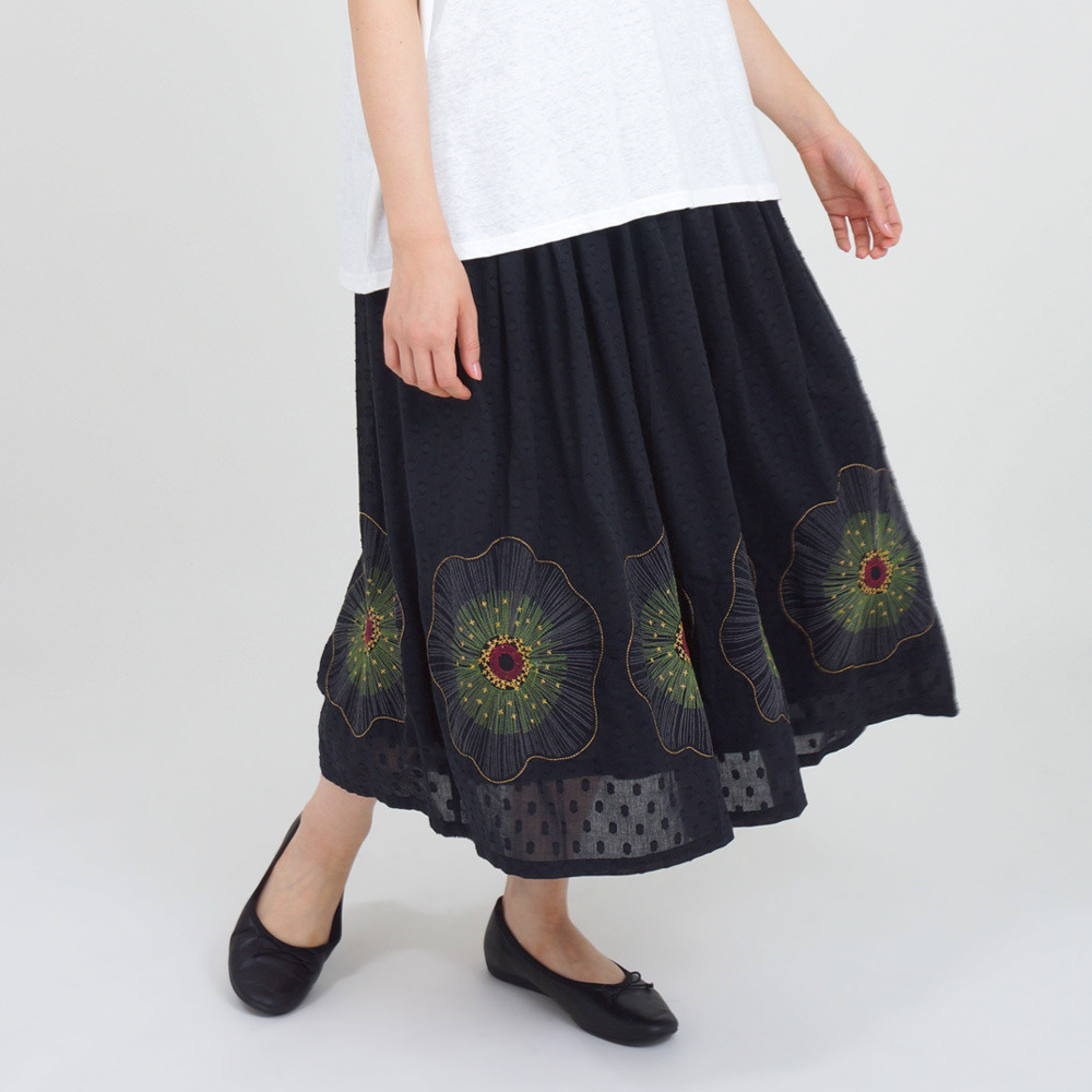 6(ROKU)＞COTTON RAYON BIG SKIRT/スカート - ロングスカート