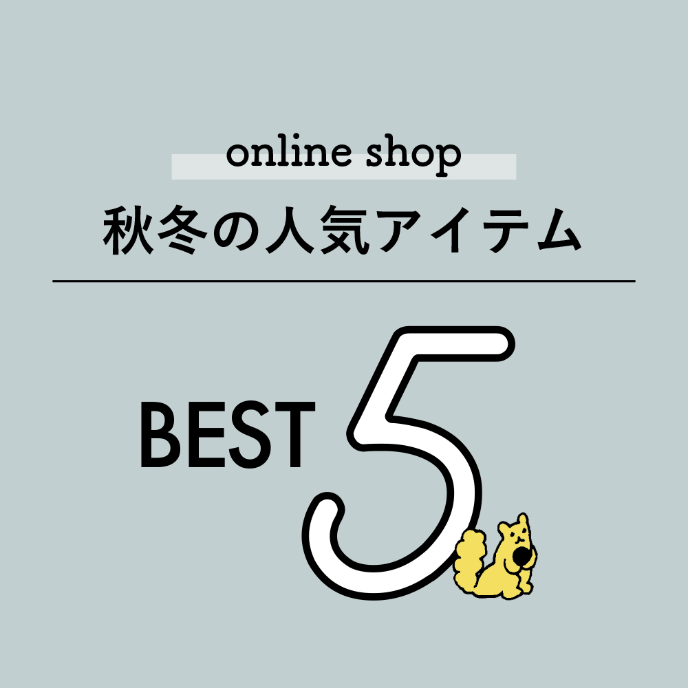 秋冬の人気BEST5☆ | marble SUD マーブルシュッド